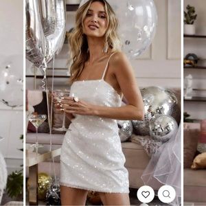 12TH TRIBE Emmy sequin mini dress